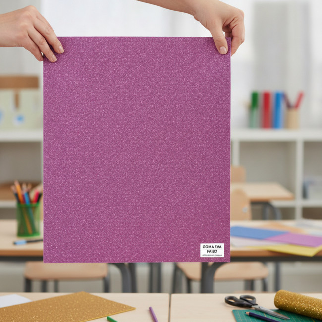 ▷ GOMA EVA FAIBO ROSA PURPURA 40X60CM | Taine - Imagen 2