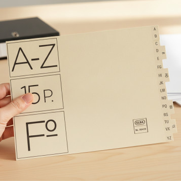 ▷ INDICE ELBA 4AP 15P A-Z CART BEIGE | Taine - Imagen 2
