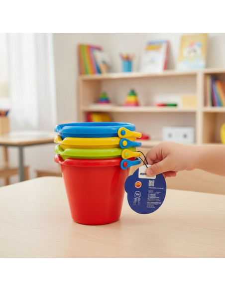 ▷ CUBOS MINILAND SET 4 UDS. 4 COLORES | Taine - Imagen 2
