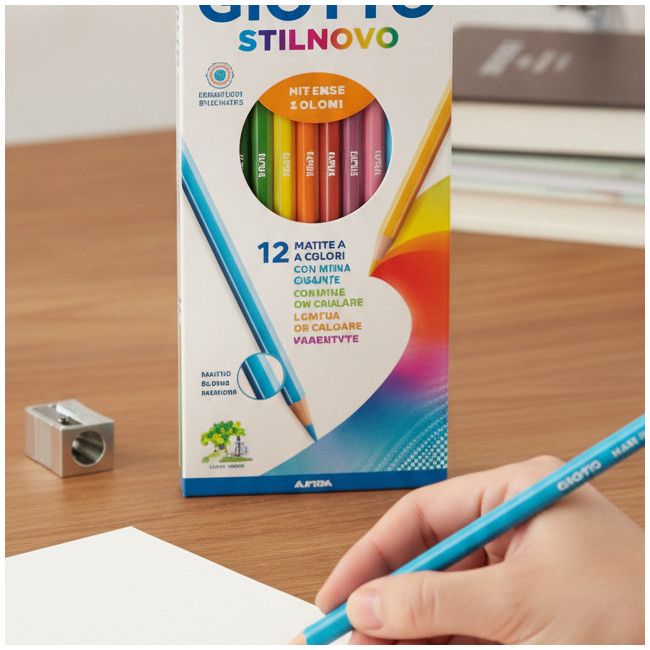 ▷ LAPICES GIOTTO 12 UDS STILNOVO MAXI SURTIDOS | Taine - Imagen 2