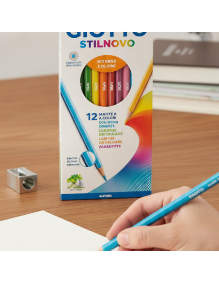 ▷ LAPICES GIOTTO 12 UDS STILNOVO MAXI SURTIDOS | Taine - Imagen 2