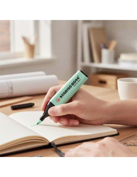 ▷ ROTULADOR STABILO BOSS 70/116 MENTA PASTEL FLUORESCENTE | Taine - Imagen 2