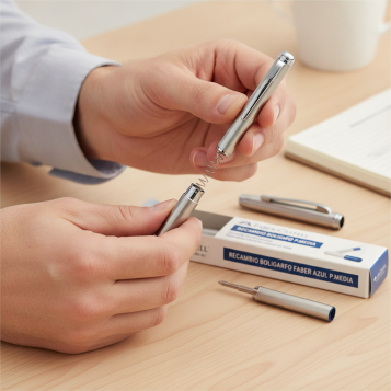 ▷ RECAMBIO BOLIGRAFO FABER AZUL P.MEDIA | Taine - Imagen 2