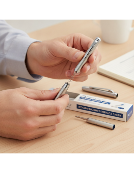 ▷ RECAMBIO BOLIGRAFO FABER AZUL P.MEDIA | Taine - Imagen 2