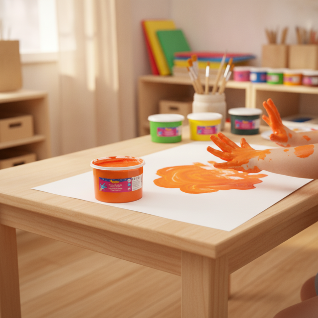 ▷ PINTURA JOVI NARANJA DE DEDOS 500ML | Taine - Imagen 2