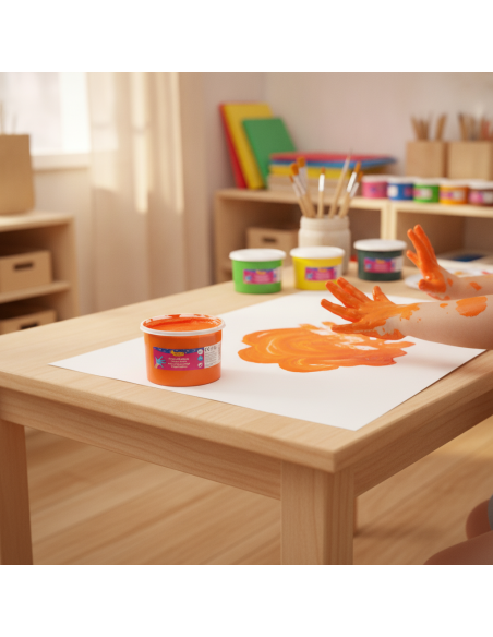 ▷ PINTURA JOVI NARANJA DE DEDOS 500ML | Taine - Imagen 2