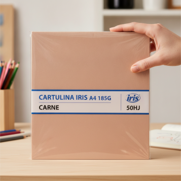 ▷ CARTULINA IRIS A4 185G CARNE 50HJ | Taine - Imagen 2