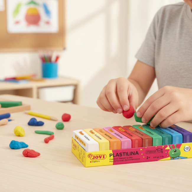 ▷ *BANDEJA JOVI 10 PLASTILINA 50GRS SURTIDA | Taine - Imagen 2