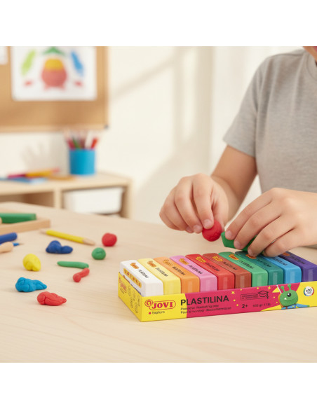 ▷ *BANDEJA JOVI 10 PLASTILINA 50GRS SURTIDA | Taine - Imagen 2