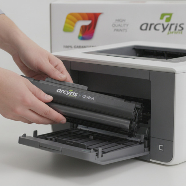 ▷ TONER ARCYRIS NEGRO COMPATIBLE HP CE505A | Taine - Imagen 2
