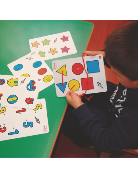 ▷ TRIS TRAS JUEGO HILADO 5 TARJETAS+5 CORDONES HENBEA | Taine - Imagen 2