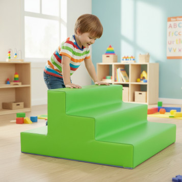 ▷ ESCALERA REINER 3 ESCALONES 48X48X24CM ESCOLAR | Taine - Imagen 2
