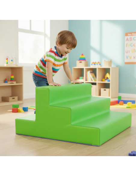 ▷ ESCALERA REINER 3 ESCALONES 48X48X24CM ESCOLAR | Taine - Imagen 2