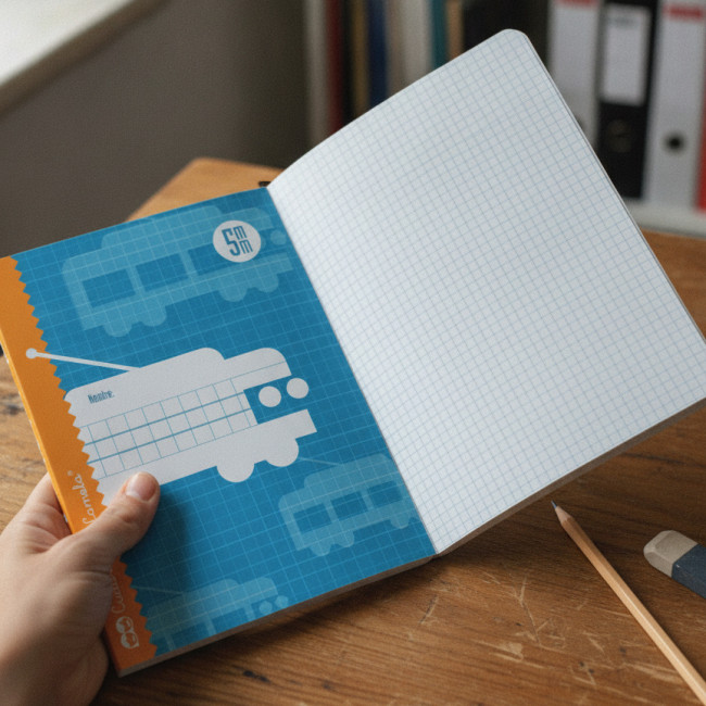 ▷ LIBRETA LAMELA 4º 16H C/5MM CUADROVIA | Taine - Imagen 2