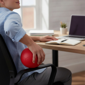 ▷ PELOTA SOFTEE MASAJE COLOR ROJO 23CM | Taine - Imagen 2