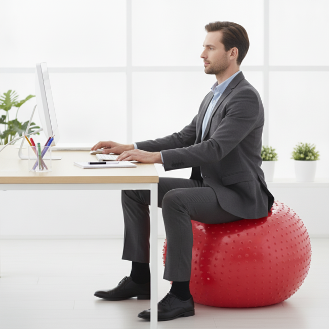 ▷ PELOTA SOFTTE MASAJE COLOR ROJO 65CM | Taine - Imagen 2