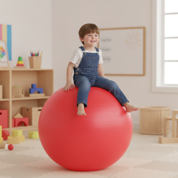 ▷ PELOTA GIGANTE SOFTEE COLOR ROJO 100CM | Taine - Imagen 2
