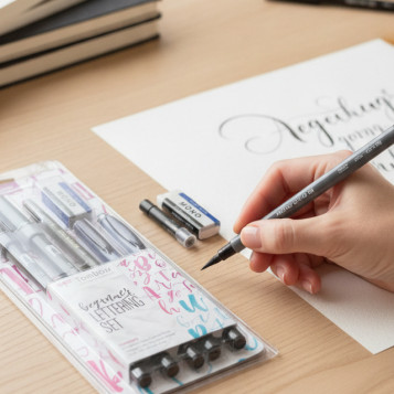 ▷ ROTULADOR TOMBOW SET LETTERING BEGI- ABT-N15, ABT-N75, MONO-100-3H, WS-BH, OS-TM | Taine - Imagen 2