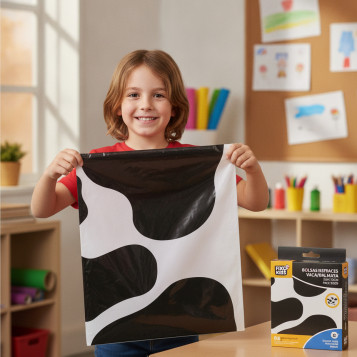 ▷ BOLSAS DISFRACES VACA/DALMATA 56X70CM PACK 25UDS FIXO KIDS | Taine - Imagen 2