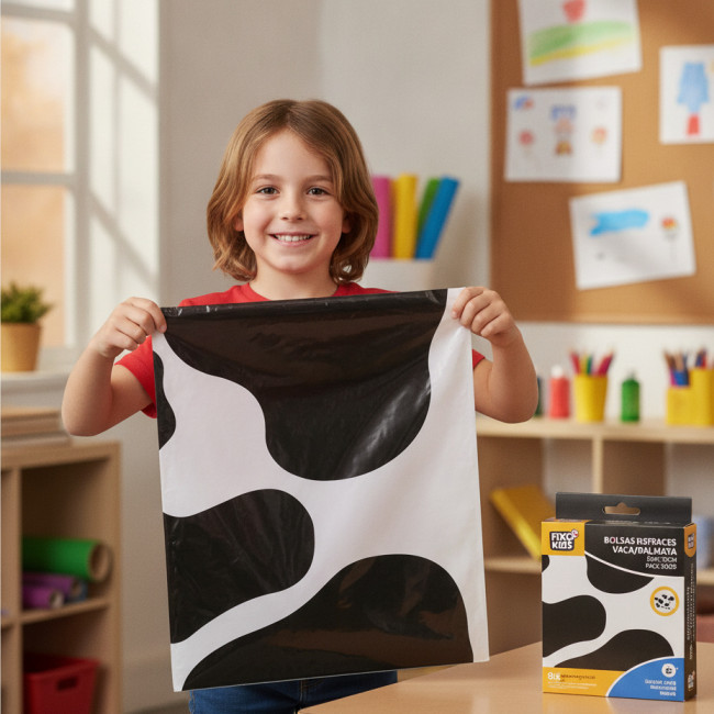 ▷ BOLSAS DISFRACES VACA/DALMATA 56X70CM PACK 25UDS FIXO KIDS | Taine - Imagen 2