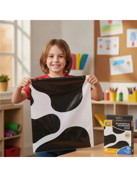 ▷ BOLSAS DISFRACES VACA/DALMATA 56X70CM PACK 25UDS FIXO KIDS | Taine - Imagen 2