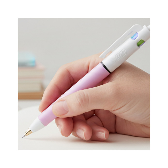 ▷ BOLIGRAFO BIC 4 COLORES FASHION AZUL PASTEL | Taine - Imagen 2