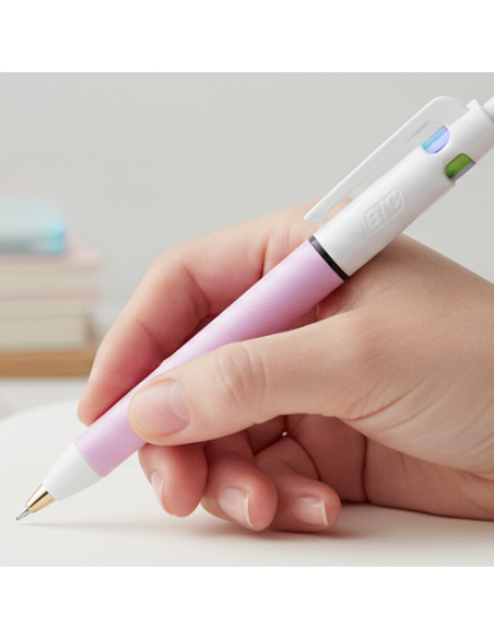 ▷ BOLIGRAFO BIC 4 COLORES FASHION AZUL PASTEL | Taine - Imagen 2