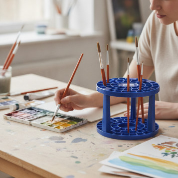 ▷ SOPORTE MILAN PARA PINCELES CON 49 AGUJEROS | Taine - Imagen 2
