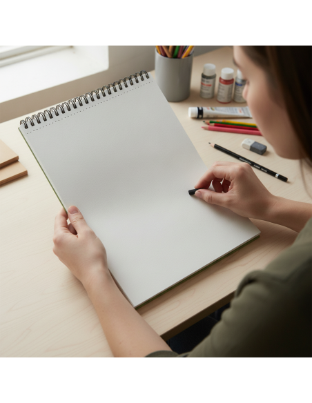 ▷ BLOC DIBUJO CANSON XL A4 30H 160G ESPIRAL MICR DRAWING | Taine - Imagen 2