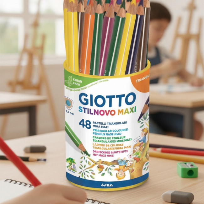 ▷ LAPICES GIOTTO 48 UDS STILNOVO MAXI MEGA COLORES | Taine - Imagen 2