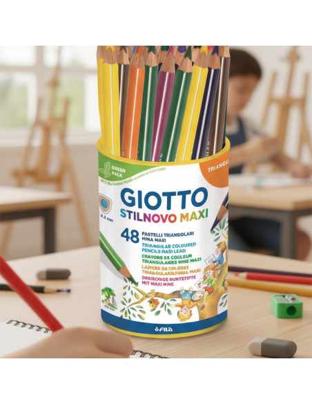 ▷ LAPICES GIOTTO 48 UDS STILNOVO MAXI MEGA COLORES | Taine - Imagen 2