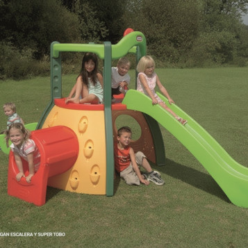 ▷ DOBLE NIVEL CON TOBOGAN ESCALERA Y SUPER TOBO LITTLE TIKES | Taine - Imagen 2