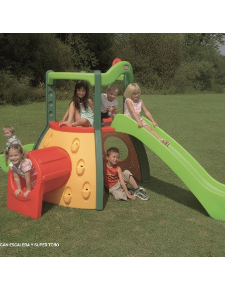 ▷ DOBLE NIVEL CON TOBOGAN ESCALERA Y SUPER TOBO LITTLE TIKES | Taine - Imagen 2