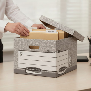 ▷ CONTENEDOR ARCHIVOS eco CON TAPA 333X285X390MM BANKERS BOX FELLOWES | Taine - Imagen 2