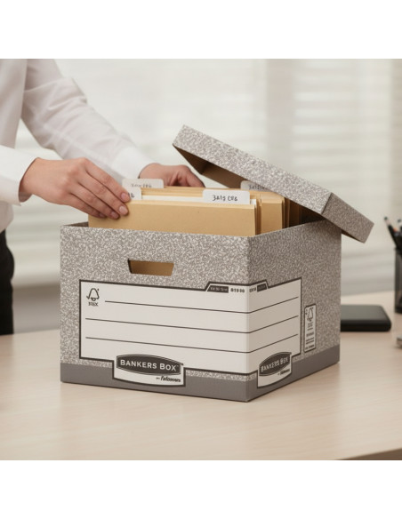 ▷ CONTENEDOR ARCHIVOS eco CON TAPA 333X285X390MM BANKERS BOX FELLOWES | Taine - Imagen 2