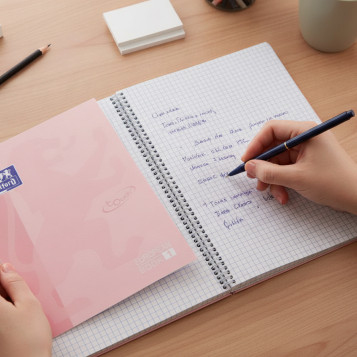 ▷ CUADERNO OXFOD ROSA PALO A4+ 80HJ 90GRS 5X5 TE | Taine - Imagen 2