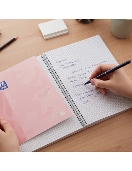 ▷ CUADERNO OXFOD ROSA PALO A4+ 80HJ 90GRS 5X5 TE | Taine - Imagen 2