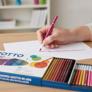 ▷ ROTULADORES GIOTTO 90 UDS LAPICES/40 UDS ROTULADOR | Taine - Imagen 2