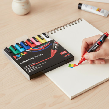 ▷ SET ROTULADORES POSCA 8 UDS PC5M BASIC | Taine - Imagen 2