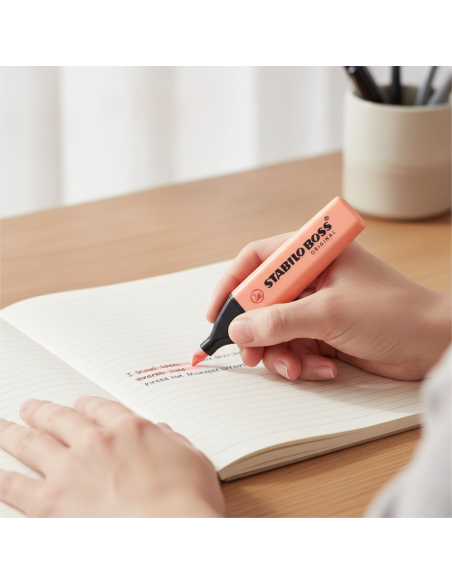 ▷ ROTULADOR STABILO BOSS 70/140 CORAL PASTEL FLUORESCENTE | Taine - Imagen 2