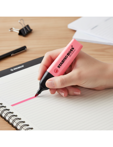 ▷ ROTULADOR STABILO BOSS 70/150 ROSA CEREZA FLUORESCENTE | Taine - Imagen 2