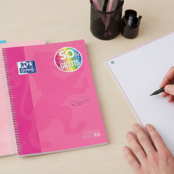 ▷ CUADERNO OXFORD MICROPERFORADO A4 120HJ 90G C 5X5 T/EXTRAD | Taine - Imagen 2