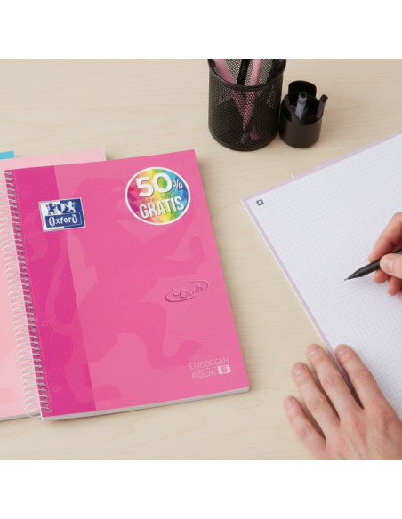 ▷ CUADERNO OXFORD MICROPERFORADO A4 120HJ 90G C 5X5 T/EXTRAD | Taine - Imagen 2
