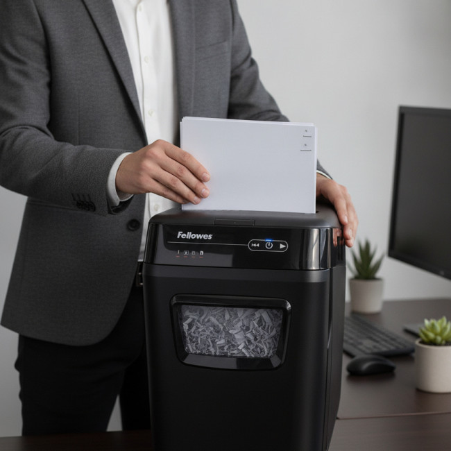 ▷ DESTRUCTORA FELLOWES AUTOMATICA AUTOMAX 200C PARTICULAS | Taine - Imagen 2