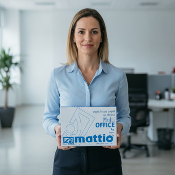 ▷ PAPEL MATTIO A4 80GR 500HJ CALIDAD C - MULTIOFFICE (CJ.AZUL) | Taine - Imagen 2