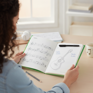 ▷ CUADERNO ADDITIO MUSICA 4 PENTAGRAMAS 24HJ (HJ ANOTACIONES+HJ DIBUJO) COMBI | Taine - Imagen 2
