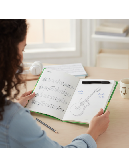 ▷ CUADERNO ADDITIO MUSICA 4 PENTAGRAMAS 24HJ (HJ ANOTACIONES+HJ DIBUJO) COMBI | Taine - Imagen 2