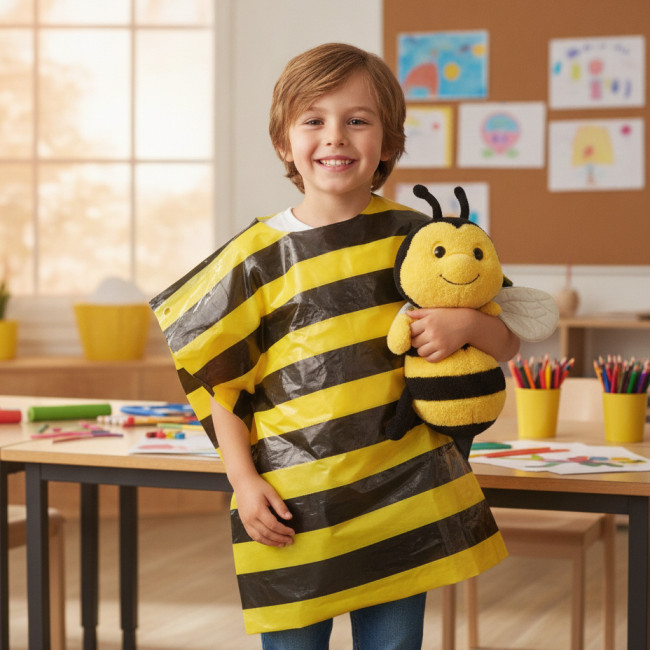 ▷ BOLSAS FIXO KIDS DISFRACES ABEJA/AVISPA 56X70CM PACK 25UDS | Taine - Imagen 2