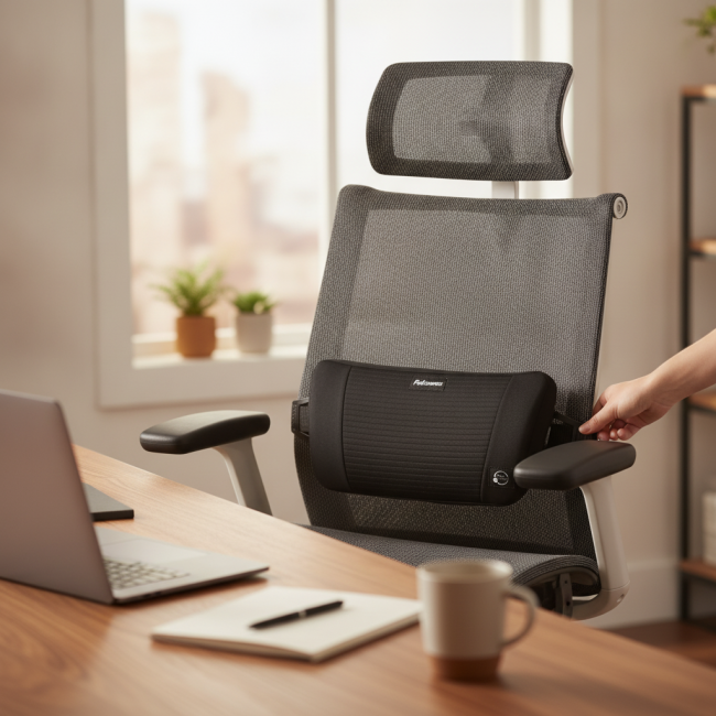 ▷ COJIN FELLOWES LUMBAR FUSION PLUSHTOUCH | Taine - Imagen 2