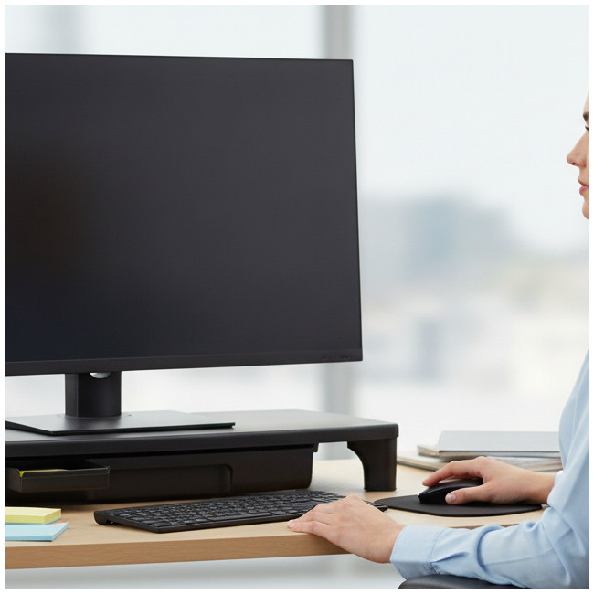 ▷ SOPORTE KENSINGTON PARA MONITOR SMARTFIT® CON CAJÓN, NEGRO | Taine - Imagen 2